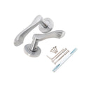 Spira Brass - Camila Lever Door Handle  - Satin Chrome - SB1106SC - Choice Handles