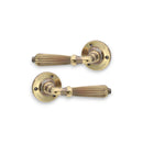 Spira Brass - Regency Lever Door Handle  - Aged Brass - SB1107AB - Choice Handles