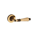 Spira Brass - Hammered Hazel Lever on Rose  - Aged Brass - SB1110AB - Choice Handles