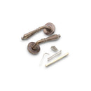 Spira Brass - Hammered Hazel Lever on Rose  - Antique - SB1110AT - Choice Handles