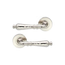 Spira Brass - Hammered Hazel Lever on Rose  - Polished Nickel - SB1110PN - Choice Handles