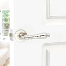 Spira Brass - Hammered Hazel Lever on Rose  - Polished Nickel - SB1110PN - Choice Handles