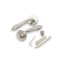 Spira Brass - Hammered Hazel Lever on Rose  - Polished Nickel - SB1110PN - Choice Handles