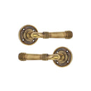 Spira Brass - Beehive Lever on Rose Aged Brass - Aged Brass - SB1111AB - Choice Handles
