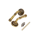 Spira Brass - Beehive Lever on Rose Aged Brass - Aged Brass - SB1111AB - Choice Handles