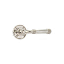 Spira Brass - Beehive Lever on Rose Aged Brass - Polished Nickel - SB1111PN - Choice Handles