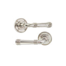 Spira Brass - Beehive Lever on Rose Aged Brass - Polished Nickel - SB1111PN - Choice Handles