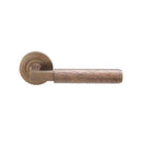 Spira Brass - Hammered Knurlmond Lever on Rose Matt Antique - SB1114MANT - Choice Handles