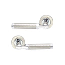 Spira Brass - Lexis Lever Door Handle  - Dual Tone - SB1202DT - Choice Handles