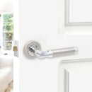 Spira Brass - Lexis Lever Door Handle  - Dual Tone - SB1202DT - Choice Handles