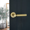 Spira Brass - Zest Lever Door Handle  - Satin Brass - SB1203SB - Choice Handles