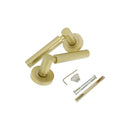 Spira Brass - Zest Lever Door Handle  - Satin Brass - SB1203SB - Choice Handles