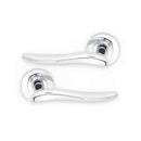 Spira Brass - Senza Lever Door Handle  - Polished Chrome - SB1204PC - Choice Handles