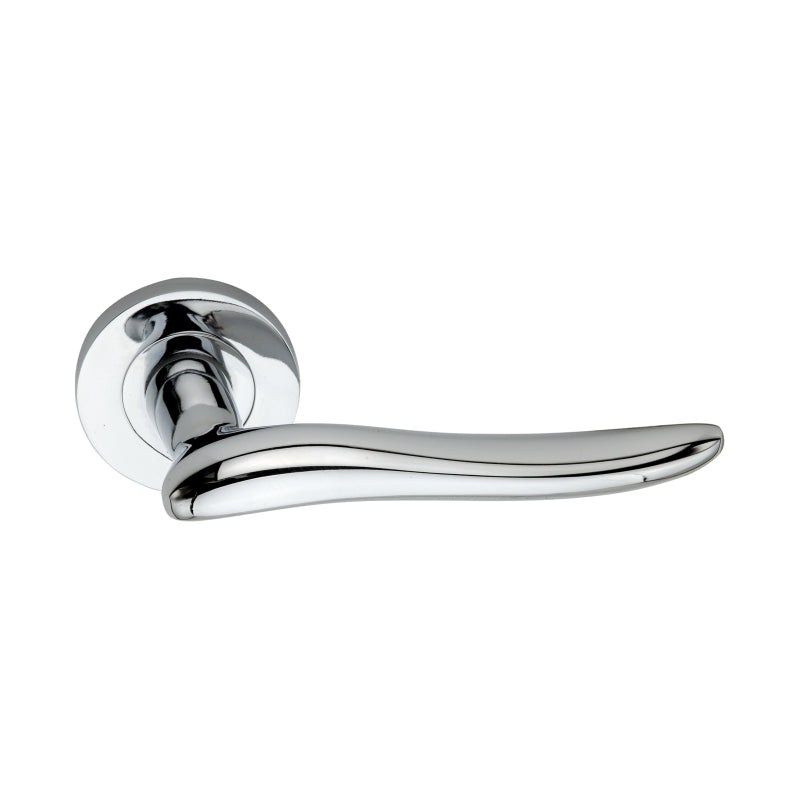 Spira Brass - Senza Lever Door Handle  - Polished Chrome - SB1204PC - Choice Handles