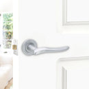 Spira Brass - Senza Lever Door Handle  - Satin Chrome - SB1204SC - Choice Handles