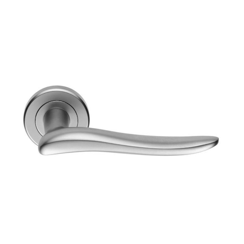 Spira Brass - Senza Lever Door Handle  - Satin Chrome - SB1204SC - Choice Handles