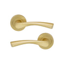 Spira Brass - Mercury Lever Door Handle  - Satin Brass - SB1301SB - Choice Handles