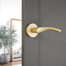 Spira Brass - Mercury Lever Door Handle  - Satin Brass - SB1301SB - Choice Handles
