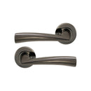 Spira Brass - Leygo Lever Door Handle Black Nickel - SB1302BN - Choice Handles