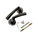 Spira Brass - Leygo Lever Door Handle Black Nickel - SB1302BN - Choice Handles