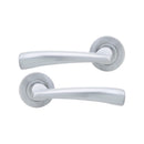 Spira Brass - Leygo Lever Door Handle  - Satin Chrome - SB1302SC - Choice Handles