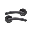 Spira Brass - Taurus Lever Door Handle  - Matt Black - SB1303BLK - Choice Handles