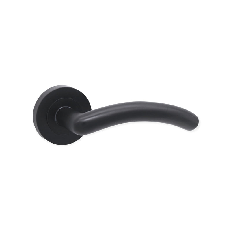 Spira Brass - Taurus Lever Door Handle  - Matt Black - SB1303BLK - Choice Handles