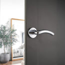 Spira Brass - Taurus Lever Door Handle  - Polished Chrome - SB1303PC - Choice Handles