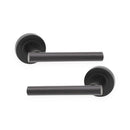 Spira Brass - Jura Lever Door Handle  - Matt Black - SB1304BLK - Choice Handles