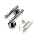 Spira Brass - Jura Lever Door Handle  - Black Nickel - SB1304BN - Choice Handles