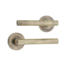 Spira Brass - Jura Lever Door Handle  - Matt Antique - SB1304MANT - Choice Handles