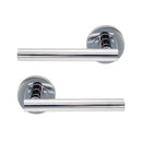 Spira Brass - Jura Lever Door Handle  - Polished Chrome - SB1304PC - Choice Handles