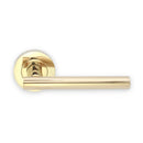 Spira Brass - Jura Lever Door Handle  - PVD Brass - SB1304PVDB - Choice Handles