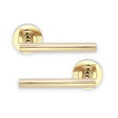 Spira Brass - Jura Lever Door Handle  - PVD Brass - SB1304PVDB - Choice Handles