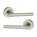 Spira Brass - Jura Lever Door Handle  - Satin Nickel - SB1304SN - Choice Handles