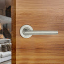 Spira Brass - Jura Lever Door Handle  - Satin Nickel - SB1304SN - Choice Handles