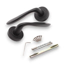 Spira Brass - Mars Lever Door Handle  - Matt Black - SB1305BLK - Choice Handles