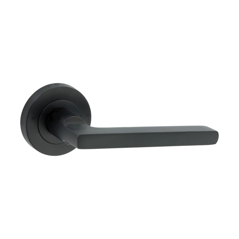 Spira Brass - Drox Lever Door Handle  - Matt Black - SB1306BLK - Choice Handles