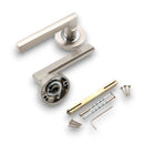 Spira Brass - Drox Lever Door Handle  - Dual Tone - SB1306DT - Choice Handles