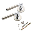 Spira Brass - Madrid Lever Door Handle  - Dual Tone - SB1307DT - Choice Handles