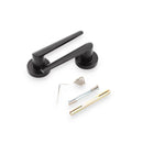 Spira Brass - Aero Lever on Rose  - Matt Black - SB1308BLK - Choice Handles