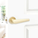 Spira Brass - Aero Lever on Rose  - Satin Brass - SB1308SB - Choice Handles