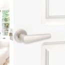 Spira Brass - Aero Lever on Rose  - Satin Nickel - SB1308SN - Choice Handles
