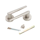 Spira Brass - Aero Lever on Rose  - Satin Nickel - SB1308SN - Choice Handles