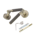 Spira Brass - Connaught Lever on Rose  - Matt Antique - SB1309MANT - Choice Handles