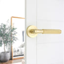 Spira Brass - Connaught Lever on Rose  - Satin Brass - SB1309SB - Choice Handles