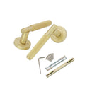 Spira Brass - Connaught Lever on Rose  - Satin Brass - SB1309SB - Choice Handles