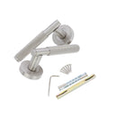 Spira Brass - Connaught Lever on Rose - Satin Nickel - SB1309SN - Choice Handles