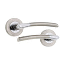Spira Brass - Slavia Lever on Rose  - Dual Tone (PC/SN) - SB1310DT - Choice Handles