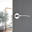 Spira Brass - Slavia Lever on Rose  - Dual Tone (PC/SN) - SB1310DT - Choice Handles